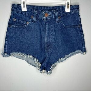 Urban Outfitters BDG Jean High Waisted Shorts Size 25 Dark Blue